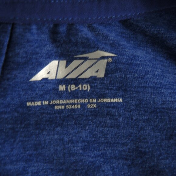 4/$25 Avia Long Sleeve Blue Athletic Top w/ Thumb Holes & Reflective Cuffs - Picture 6 of 8
